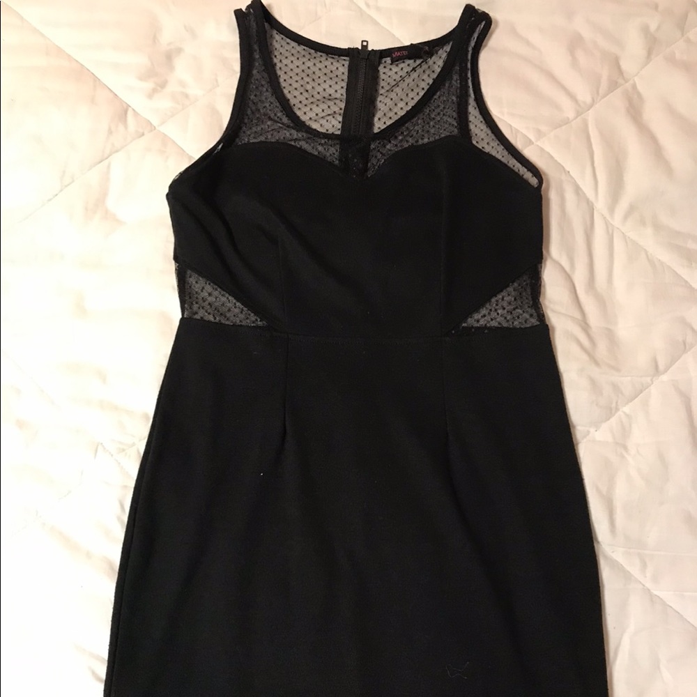 Black mini dress